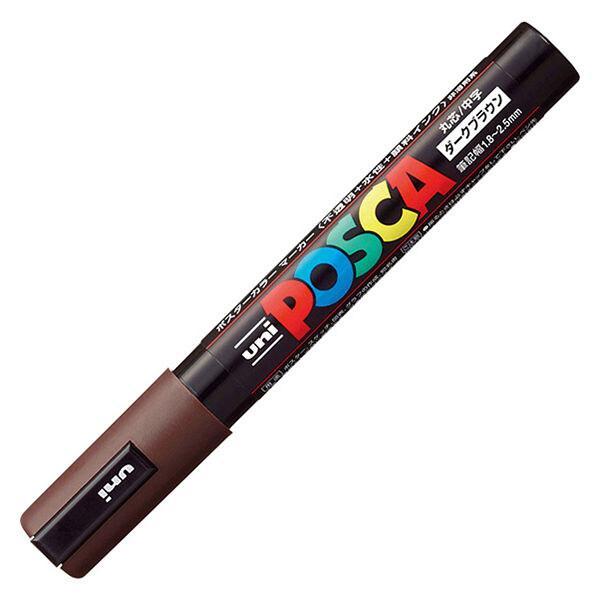 三菱鉛筆 ポスカ 中字丸芯 ダークブラウン PC5M.22 ポスター制作 イラスト POP用品 [0...