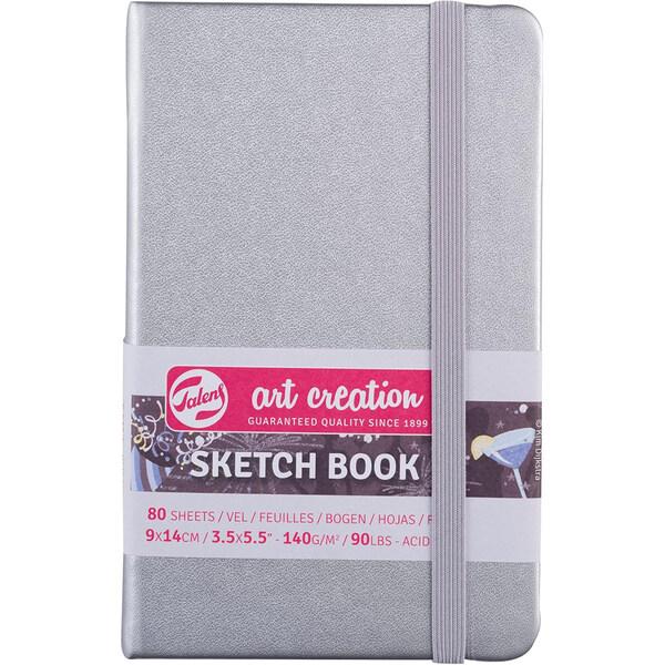 ターレンス アートクリエーション スケッチブック 9×14cm シャイニーシルバー [01] 〔合計...