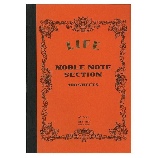 LIFE ライフ ノーブルノート A5 方眼 N33 [01] 〔合計1100円以上で購入可〕