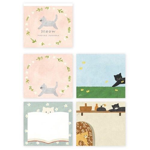 表現社 福岡麻利子 ブロックメモ meow [01] 〔合計1100円以上で購入可〕