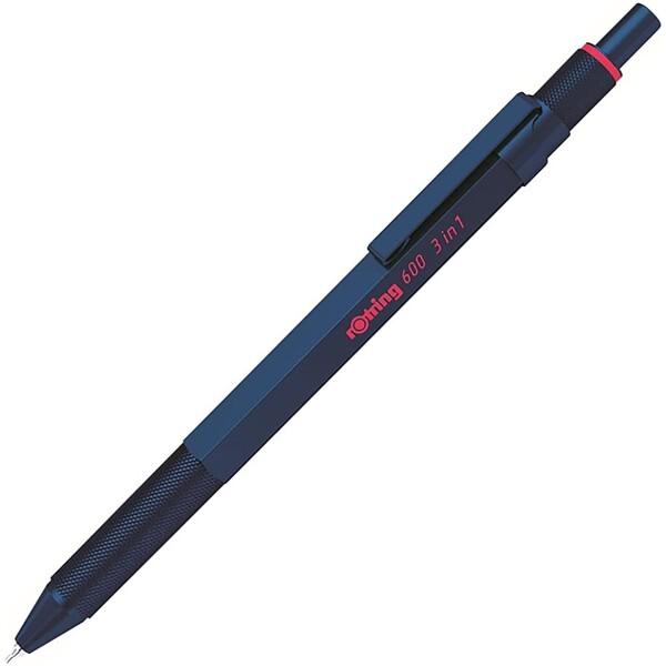ロットリング 600 3in1 マルチペン アイアンブルー [01] 〔合計1100円以上で購入可〕