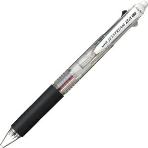 三菱鉛筆 ジェットストリーム多機能ペン 透明 MSXE350007.T [02] 〔合計1100円以上で購入可〕｜school-supply