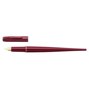 万年筆 ペン習字に最適なデスクペン レッド 収納に便利なサイズ EF