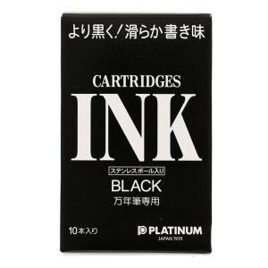 プラチナ万年筆 デスクペン・万年筆用 カートリッジインク ブラック SPSQ-400#1 [01] 〔合計1100円以上で購入可〕