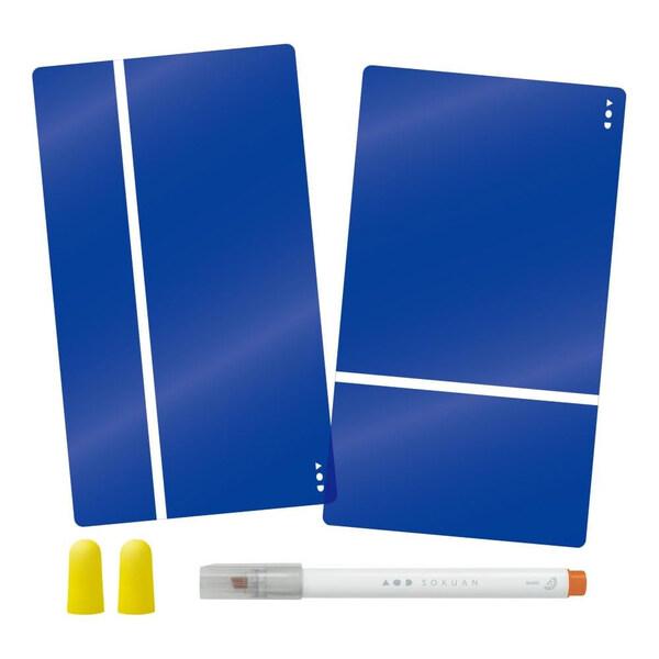 ソニック 速暗! 3feels 3点セット 暗記用ペン&amp;2枚シート青&amp;耳栓 オレンジの香り 集中 暗...