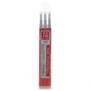 パイロット フリクションインキ替え芯 LFBKRF 1.0mm 太字 赤 3本セット [01] 〔合計1100円以上で購入可〕