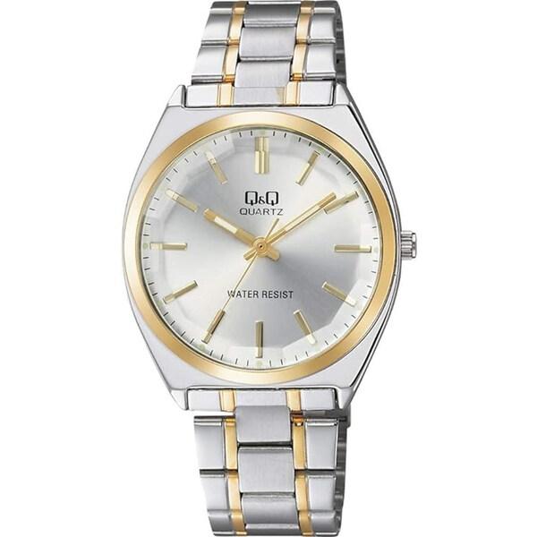 シチズン Q&amp;Q 腕時計 アナログ 防水 メタルバンド QB78-401 メンズ シルバー [01]...