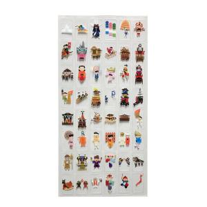 にほんのシール 祭 48ピース入 クリア 透明...の詳細画像1