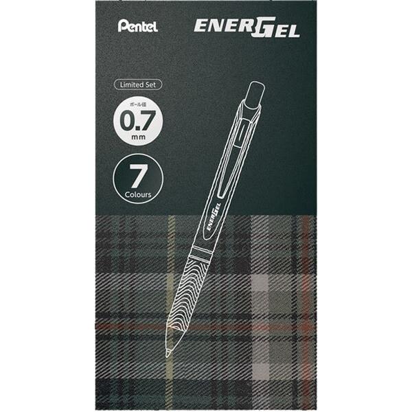 ぺんてる Pentel 限定 ぺんてる ゲルインキボールペン エナージェル 0.7mm セット 7色...