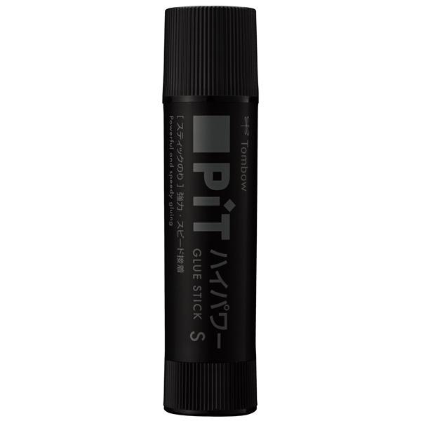スティックのり Pit ピット ハイパワー S ブラック 黒 モノトーン 強力接着 糊 のり色/白 ...
