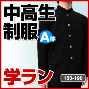 学生服 学ラン 中学生 高校生 中高生 制服 A体 ラウンドカラー （詰襟は取り寄せ） 150A/155A/160A/165A/170A/175A/180A/185A/190A 全国標準型学生服