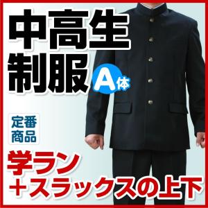 学生服 ズボン 学ラン 上下セット 中学生 高校生 中高生 制服 スラックス A体 全国標準型学生服