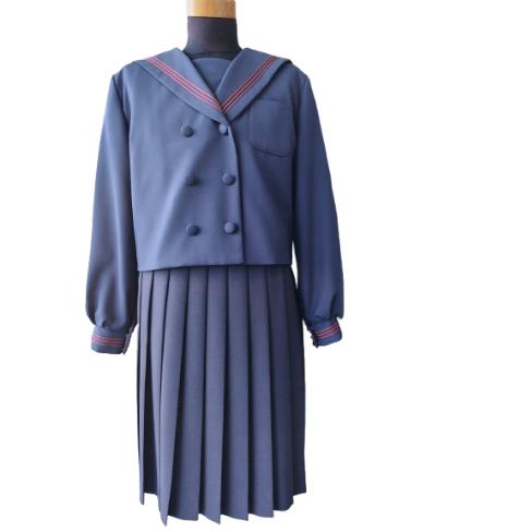 超特価【売り尽くし・訳アリ】 セーラージャケット　紺   A体  学生服 制服　ウール混 女子高生 ...
