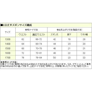 小学生 制服 夏用 半ズボン 5分丈 B体 1...の詳細画像2