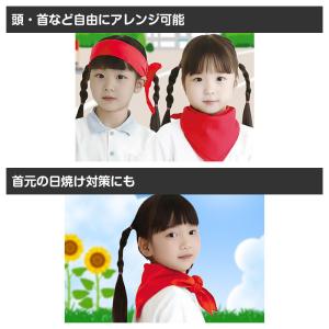 バンダナ 無地 55cm 大判 カラー 55×...の詳細画像2