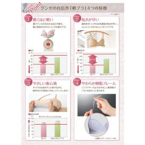 グンゼ 軽ブラ ノンワイヤー ブラジャー レデ...の詳細画像5