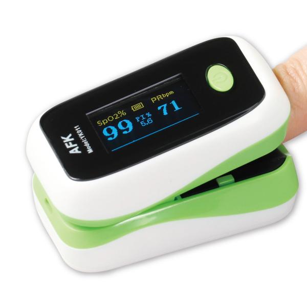 ATオキシチェッカー グリーン ※単4電池2本使用(別売)　血中酸素濃度 血中酸素飽和度