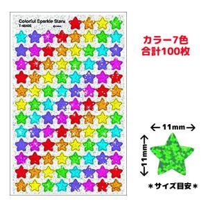 TREND キラキラステッカー カラフルスマイル Colorful Sparkle