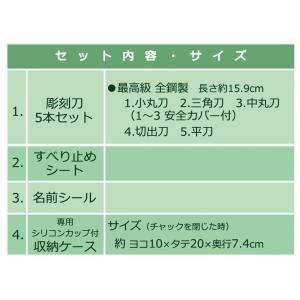 スタンドタイプ彫刻刀セット ブラック 立ったま...の詳細画像2