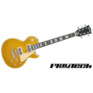 PLAYTECH（プレイテック） ギター/エントリークラス LP400 Flame Top Lemon Burst　レスポールタイプ