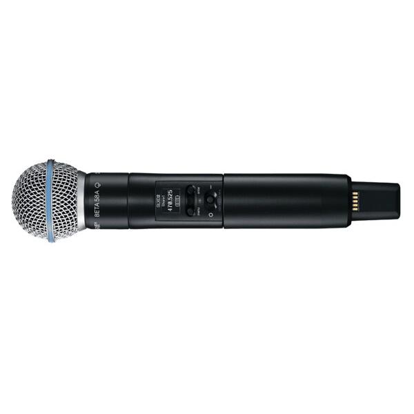 SHURE（シュア） ワイヤレス用ハンドヘルドマイク SLXD2/B58-JB、ハンドヘルド型送信機