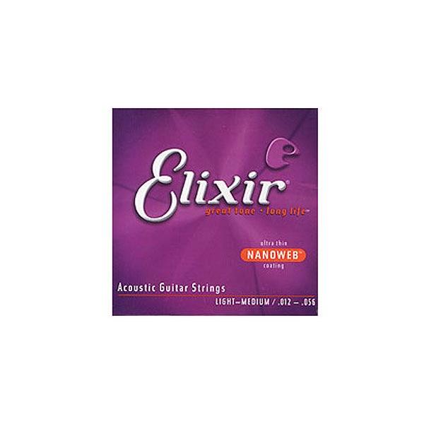 ELIXIR（エリクサー） アコースティックギター弦 NANOWEB 80/20 Bronze Li...