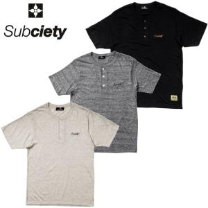 セール50%オフ　SUBCIETY サブサエティー HENLEY NECK S/S Praha Tシャツ｜scrape