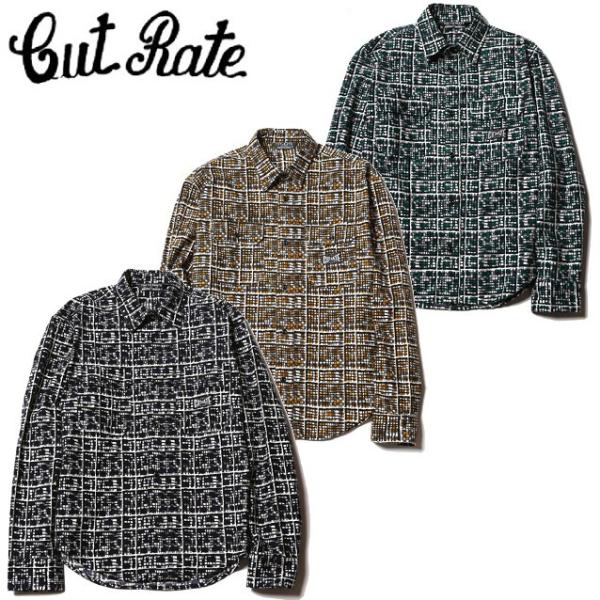セール50%オフ　CUT-RATE カットレイト L/S CHECK SHIRT 長袖シャツ