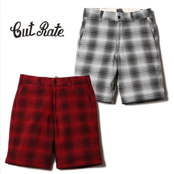 セール50%オフ　CUT RATE カットレイト CHECK SHORTS チェック柄 ショーツ