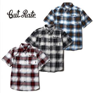 セール50%オフ　CUT RATE カットレイト S/S CHECK SHIRT 半袖シャツ｜scrape