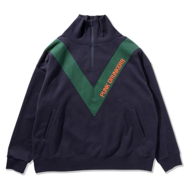 PUNK DRUNKERS パンクドランカーズ DVDハーフZIPトレーナー