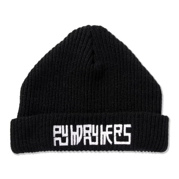 PUNK DRUNKERS パンクドランカーズ 角ロゴニットCAP