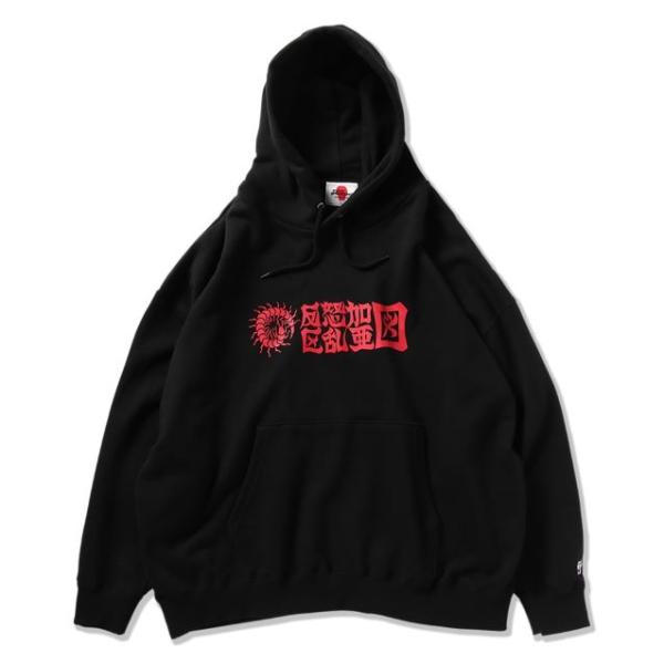 PUNK DRUNKERS パンクドランカーズ ムカデ漢字ロゴBIGパーカ
