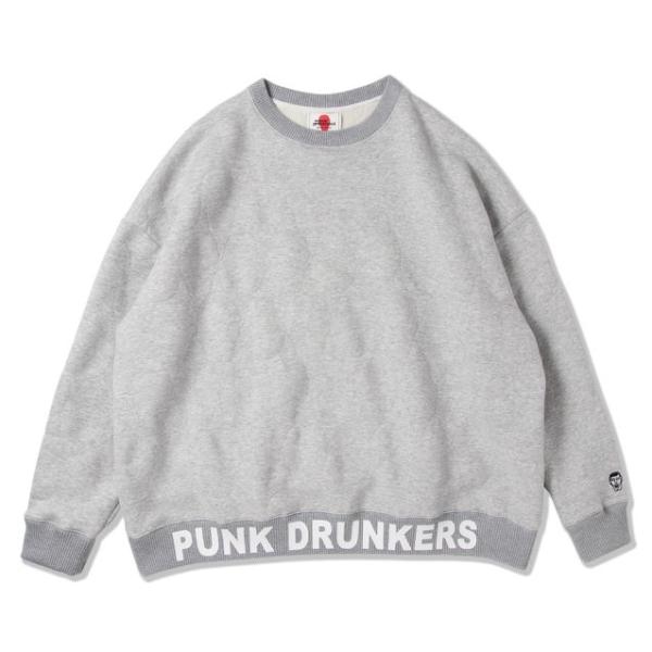 PUNK DRUNKERS パンクドランカーズ あいつキルティングトレーナー