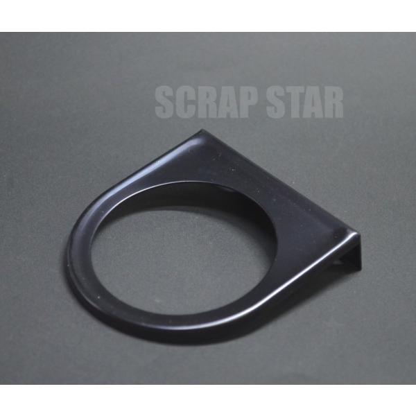 メーターパネル　1穴 黒　追加メーター用ステー　■52ｍｍメーター用　取付ステー　