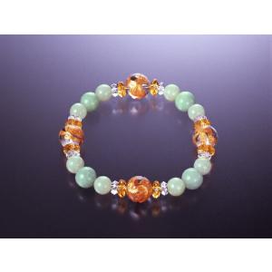 四神獣・ひすいブレスレット　白水晶 黄水晶 翡翠 パワーストーン ブレスレット 送料無料 メンズ レ...