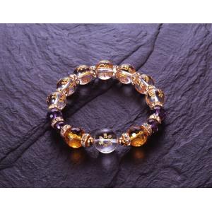 七梵字刻印・白水晶ブレス　白水晶 黄水晶 アメジスト パワーストーン ブレスレット 送料無料 メンズ...