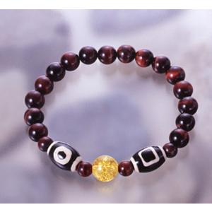 爆裂黄水晶天珠ブレスレット 爆裂黄水晶 天地天珠 赤虎目石 浄化 種類 相性 運気 エネルギー スピ...