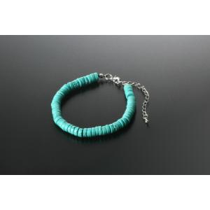 新美ターコイズ・ディスコブレス　幸運招来 邪気祓い 癒し パワーストーン ブレスレット メンズ レデ...