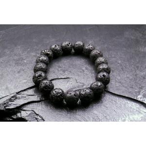 ミラクルパワー溶岩ブレス 12mmタイプ[BL_1639] パワーストーン ブレスレット メンズ レ...
