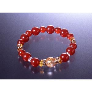 薬師如来・健康回復ブレス 白水晶 黄水晶 赤メノウ パワーストーン ブレスレット 効果 ハンドメイド...