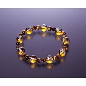 天翔・黄水晶九頭馬ブレス　黄水晶 虎目石 パワーストーン ブレスレット 送料無料 メンズ レディース...