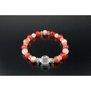 幸運ふくろうレディースブレス 白水晶 ローズクォーツ インカローズ バラ色メノウ 浄化 種類 相性 ...