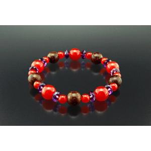 花粉症対策ブレスレット 白檀 アメジスト 赤メノウ 浄化 種類 相性 運気 エネルギー スピリチュア...