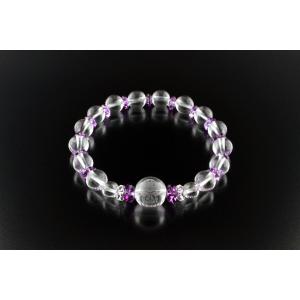 病気平癒祈願・地蔵ブレス 白水晶 アメジスト 浄化 種類 相性 運気 エネルギー スピリチュアル チ...