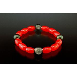 ラドン磁気・赤色健康増進ブレス ラドンボール 赤メノウ 浄化 種類 相性 運気 エネルギー スピリチ...