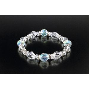 浄化お清め水晶ブレス 白水晶 パワーストーン ブレスレット メンズ レディース 効果 ハンドメイド ...