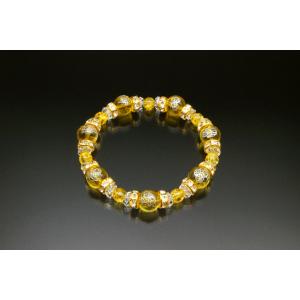 七福神ミラクル金運ブレス 白水晶 黄水晶 爆裂黄水晶 パワーストーン ブレスレット メンズ レディー...