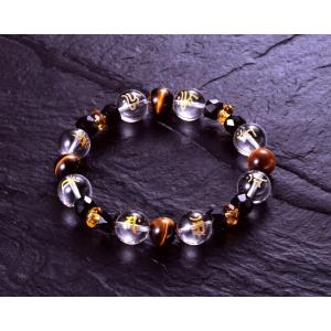 天然石梵字ブレス 白水晶 虎目石 黄水晶 虎目石 オニキス 浄化 種類 相性 運気 エネルギー スピ...