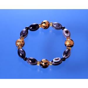 ゴールド四神獣・天眼石ブレス オニキス 縞メノウ 黄水晶 パワーストーン ブレスレット シトリン 金...